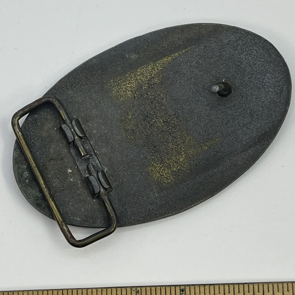 Coca-Cola Brass Oval Belt Buckle 4